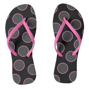 Rosa Kreise Flip Flops