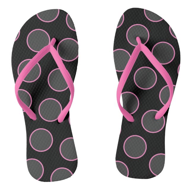 Rosa Kreise Flip Flops (Fußbett)
