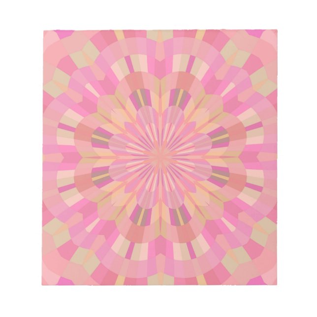 Rosa Kreise Notizblock (Vorderseite)