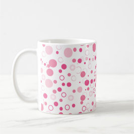 Rosa Kreise Tasse - Spaß und modernes Design
