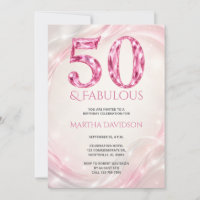 Rosa Kristall Fabelhaft 50. Geburtstag