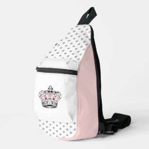 Rosa Krone Königin Royal Glam Mädchen Ästhetik Crossbody Bag