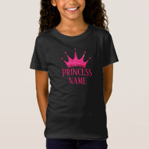 Rosa Kronprinzessin ... Name zum T - Shirt hinzufü