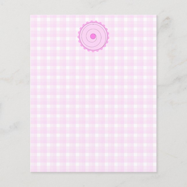 Rosa Kuchen. Flyer (Vorne)