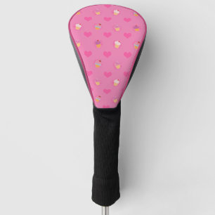 Rosa Kuchen-Muster Golf Headcover