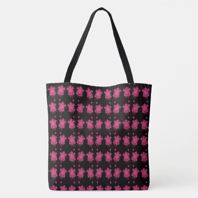 Rosa Kuckucksuhren Tasche (Rückseite)