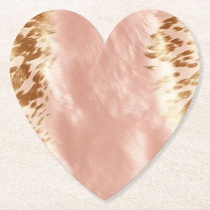 Rosa Kuh Blütenfarbe Untersetzer