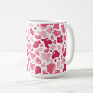 Rosa Kuhdruck-Tasse Kaffeetasse