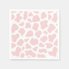 rosa Kuhmuster Serviette