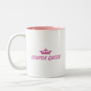 Rosa Kupon-Königinkaffee-Tasse Zweifarbige Tasse