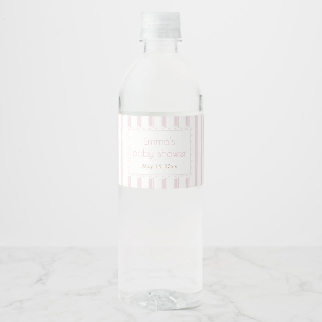 Rosa Kürbis Wasserflasche (Vorderseite)