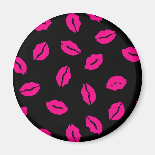 Rosa Küsse Magnet (Vorne)