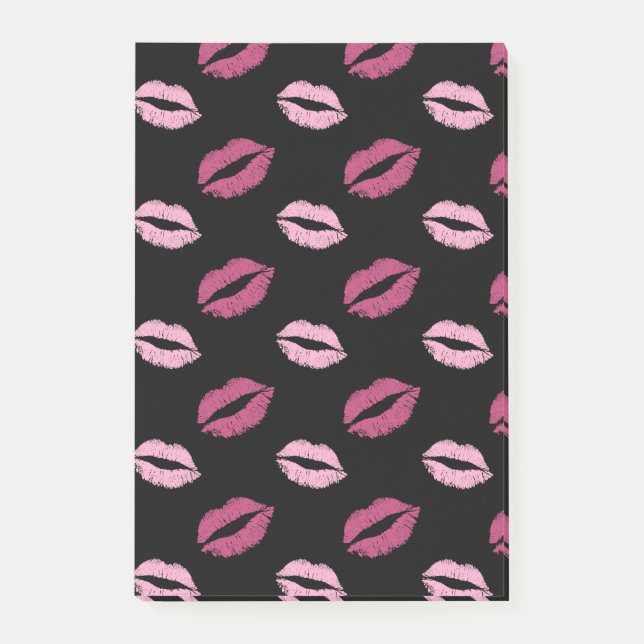 Rosa Küsse Post-it Klebezettel (Vorderseite)