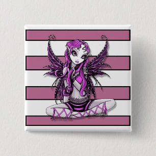 Rosa Lacey feenhafter Knopf Button