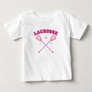 Rosa Lacrosse-Logo Baby T-shirt