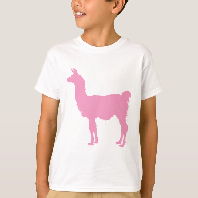 Rosa Lama T-Shirt (Vorderseite)