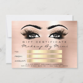 Rosa Lashes Makeup Artist Certificate Gift