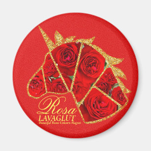 Rosa Lavaglut Magnet