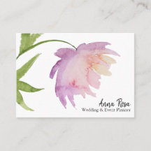 *~* Rosa Lavendel Elegante Wasserfarbe Peony Blume