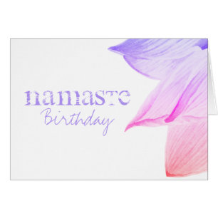 *~* rosa Lavendel-Geburtstag Lotus Namaste