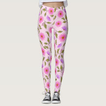 Rosa Lavendel Lacy Daisy Leggings