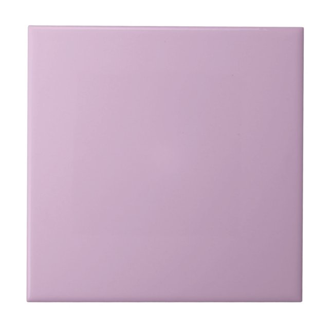 Rosa Lavendel Solid Color Fliese (Vorderseite)