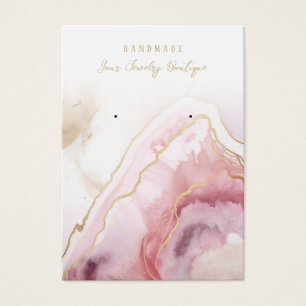 Rosa Lavender Gold Agate Display Cards sammeln