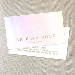 Rosa Lavender Gradient Marble Elegantes Ambiente Visitenkarte