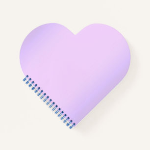 Rosa Lavender Heart Notebook Notizbuch