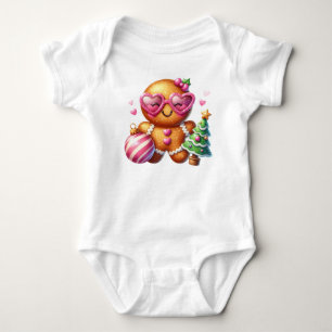 Rosa Lebkuchen Baby Strampler