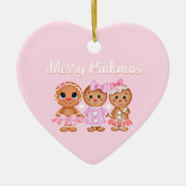 Rosa Lebkuchen Keramik Ornament