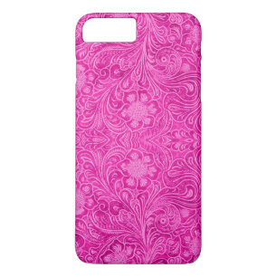 Rosa Leder-Druck Blumenmuster Case-Mate iPhone Hülle