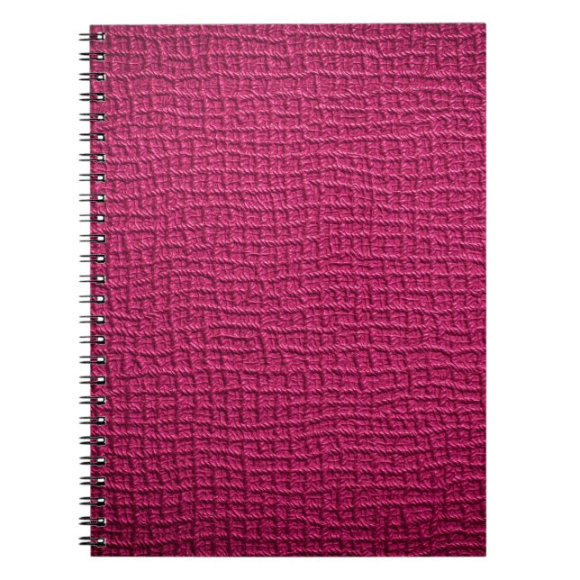 Rosa Leder Notizblock (Vorderseite)
