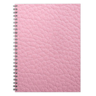 Rosa Leder Notizblock