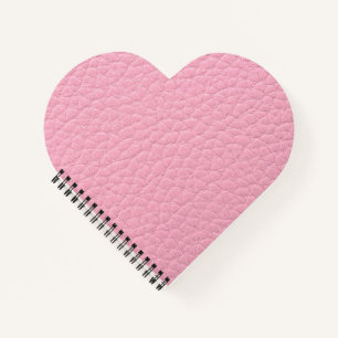 Rosa Leder Notizbuch