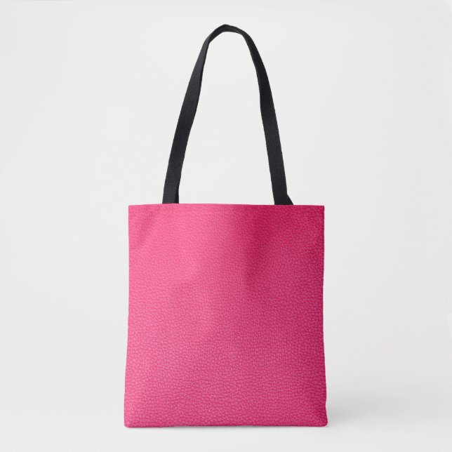 Rosa Lederoptik Tasche (Vorderseite)