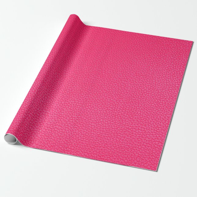 Rosa Lederstruktur Geschenkpapier (Ungerollt)