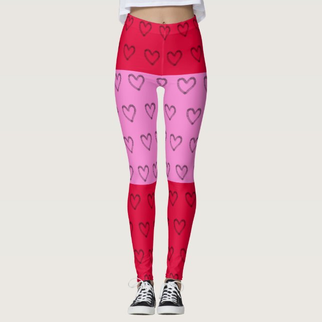 Rosa Leggings (Vorderseite)
