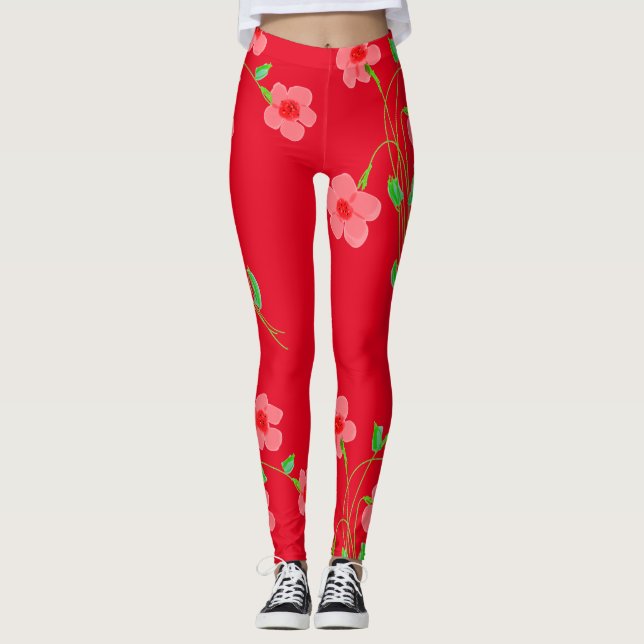 Rosa Leggings (Vorderseite)