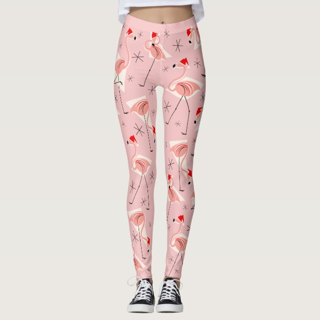 Rosa Leggings Flamingo-Sankt (Vorderseite)