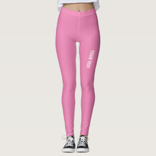 Rosa Leggings Hinzufügen Ihres Logo-Namens Text mo