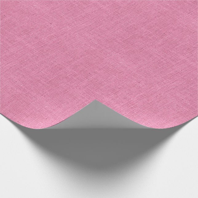 Rosa Leinwand-Beschaffenheit Geschenkpapier (Ecke)