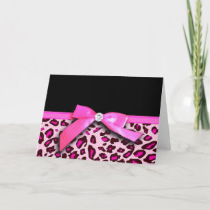Rosa-leopard-Buggrafik Karte