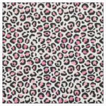 Rosa Leopard-Druck in Weiß