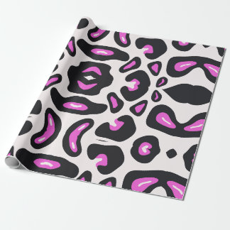Rosa Leopard-Farbe Geschenkpapier