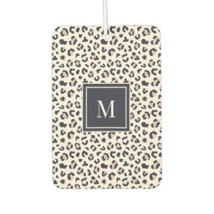 Rosa Leopard-Monogramm Autolufterfrischer