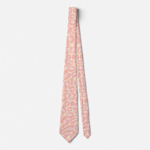 Rosa Leopard Print Kitch Retro Hochzeitsstipps Tra Krawatte