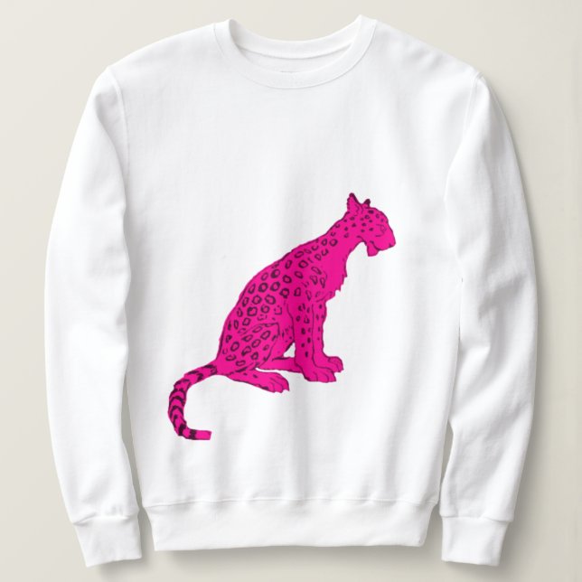 Rosa Leopard Sweatshirt (Design vorne)