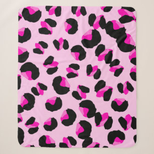 Rosa Leopard. Tierhaut Muster. Leopard. Panther Sherpadecke