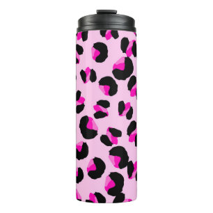 Rosa Leopard. Tierisches Hautmuster. Leopard. Pant Thermosbecher
